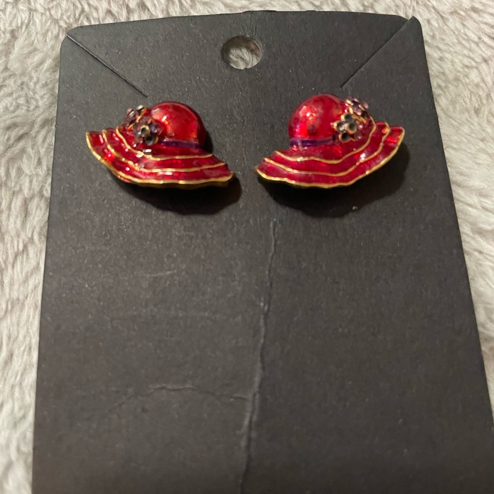 Red Hats Earrings